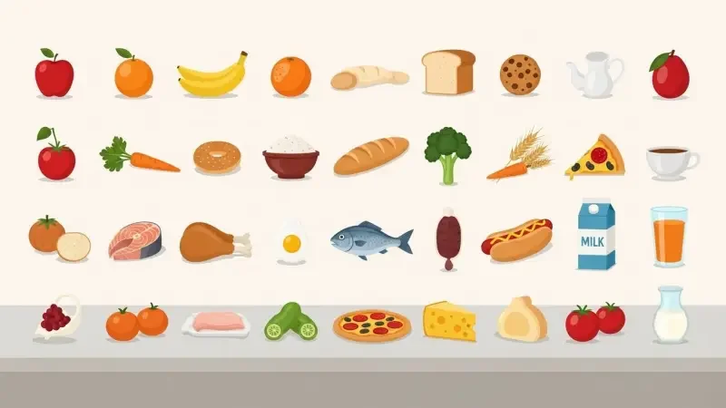 alimentos em inglês e português