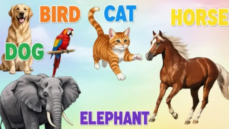 Nomes dos animais em inglês 
