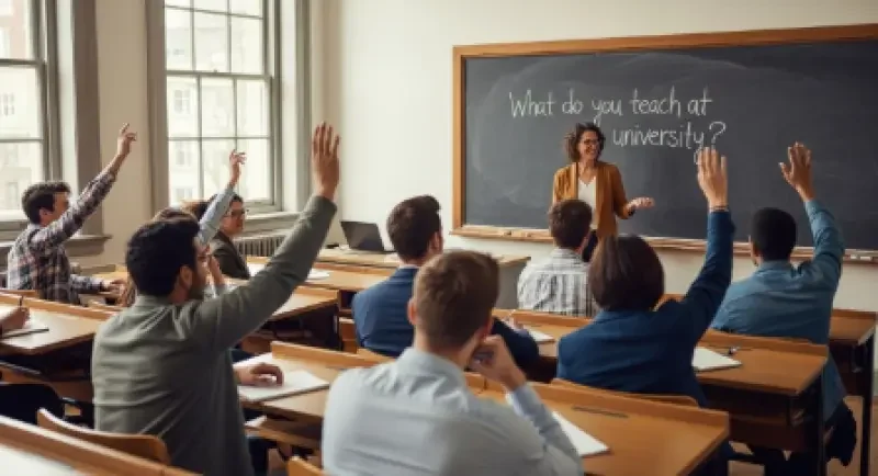 O que você ensina na universidade