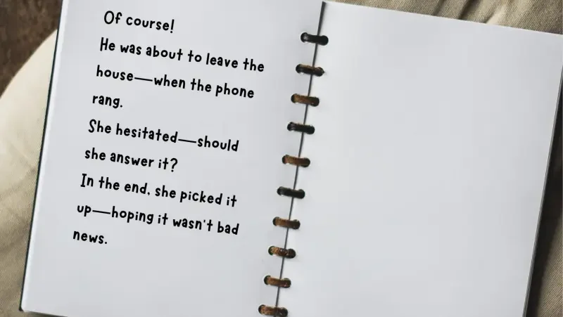 Travessão em inglês