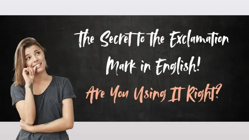 Ponto de Exclamação em Inglês Ponto de Exclamação em Inglês