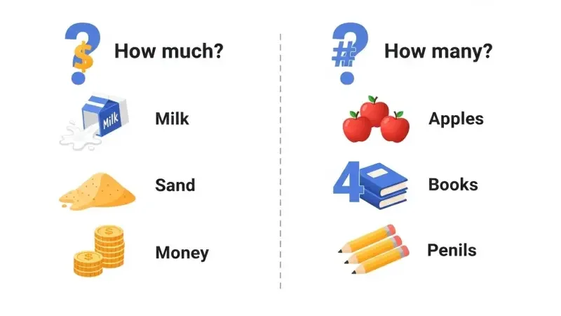 Quando usar how much e how many no inglês