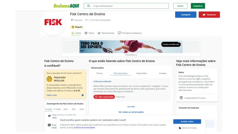 Curso da Fisk é confiável