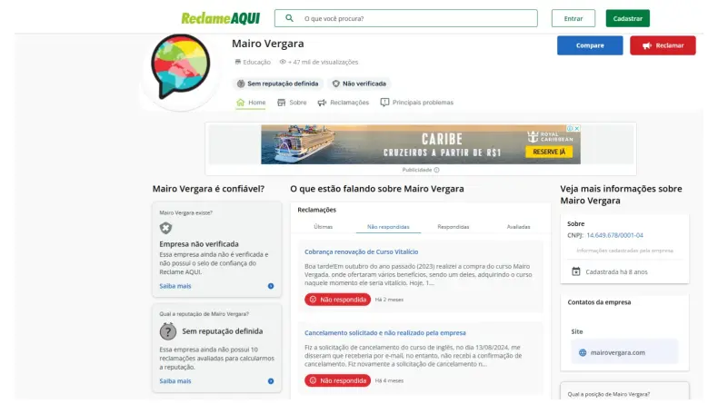 O Curso de Inglês do Mairo Vergara é confiável