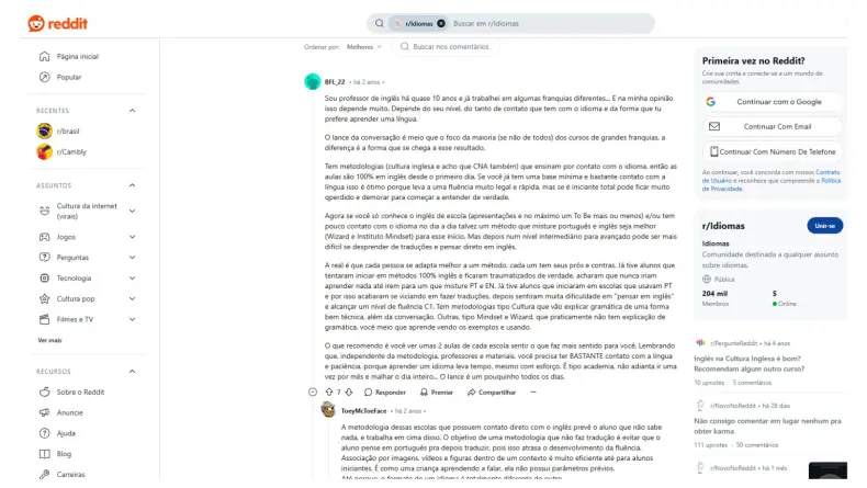Análise de avaliações e feedbacks de usuários no Reddit