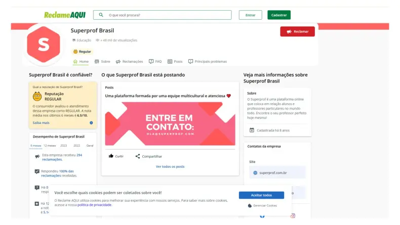 Superprof é confiável