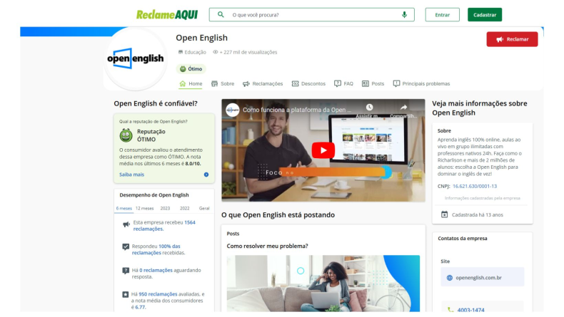Open English é Confiável